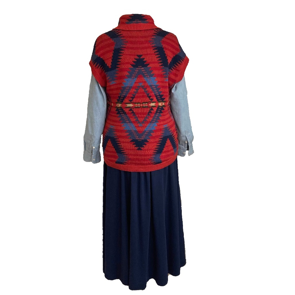Ralph Lauren Chaps Southwestern-style sweater vest - Picture 4 of 7